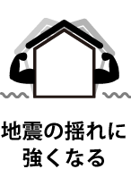 地震の揺れに 強くなる