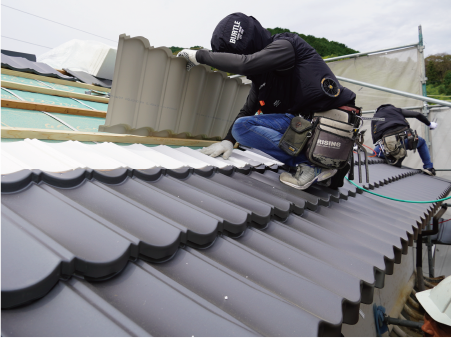 耐震屋根工事